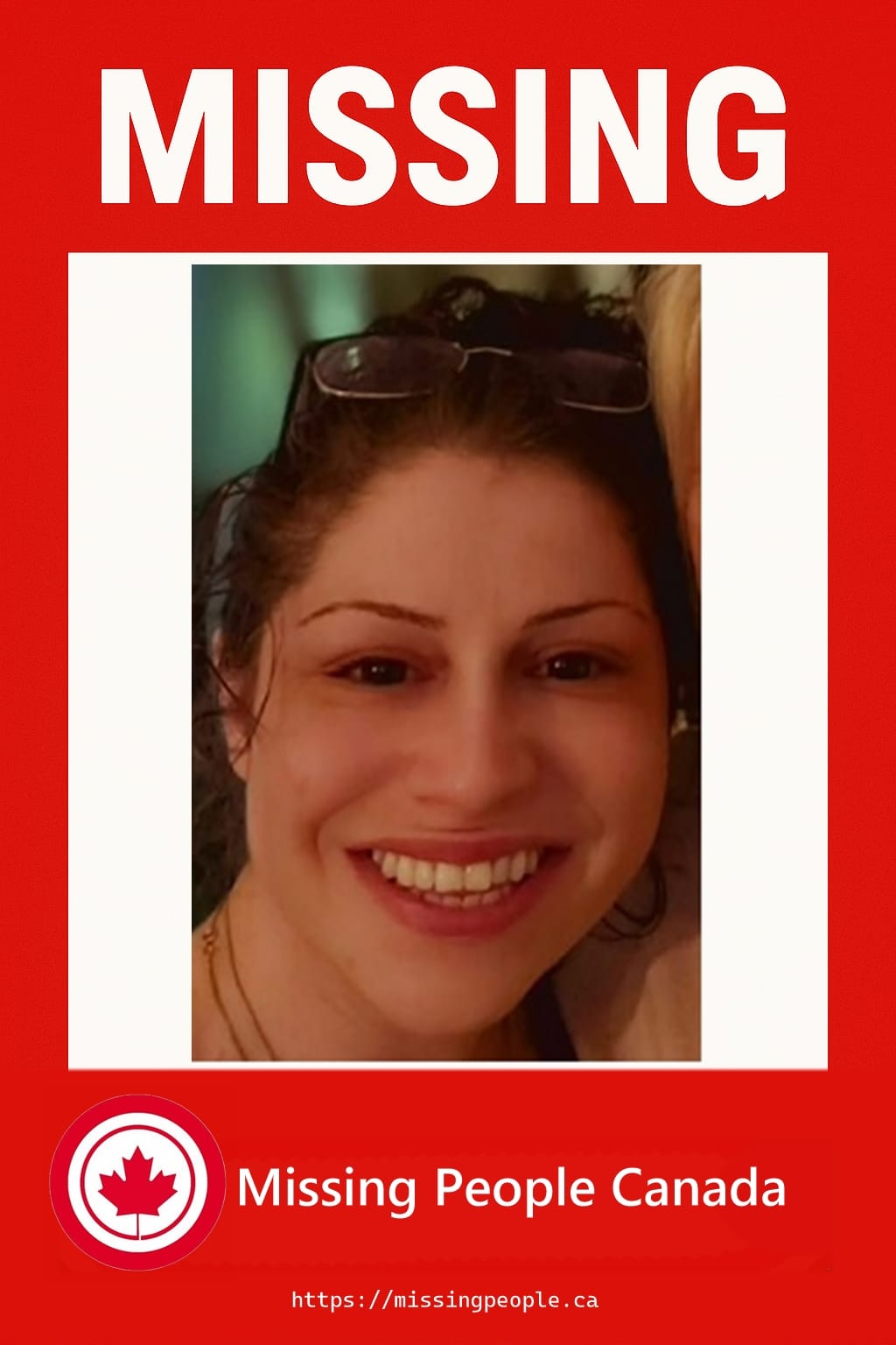 Missing person poster