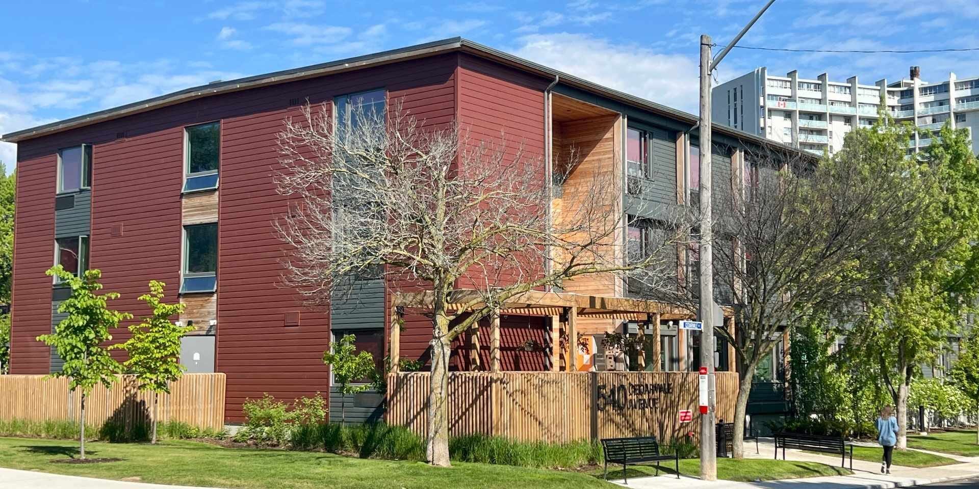 Modular housing in East York, Toronto