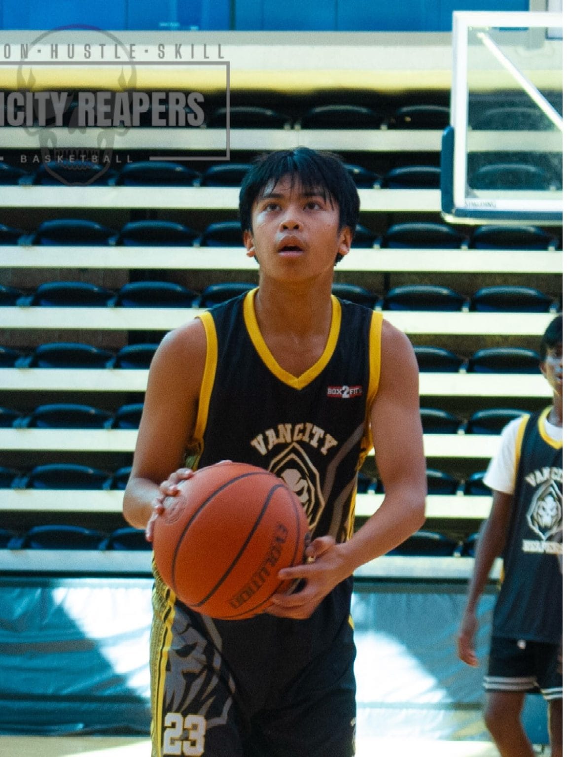 Basketball player training