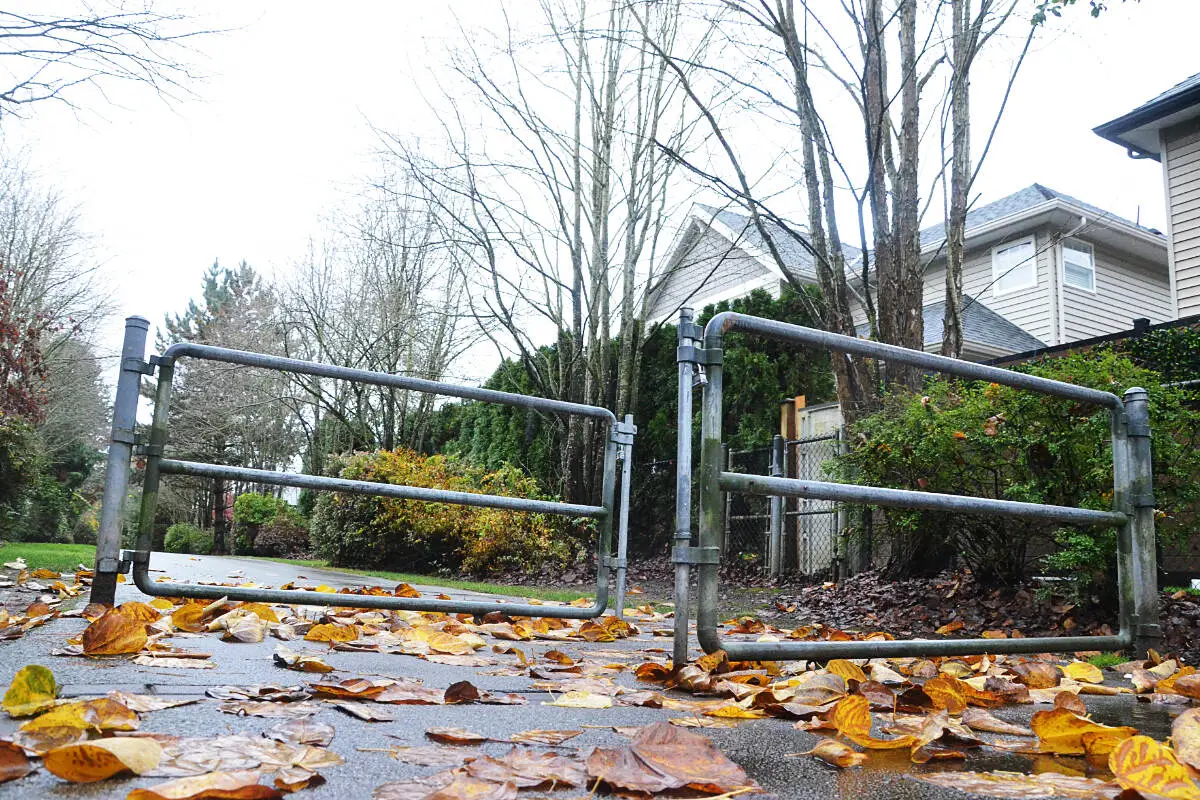 Path-blocking gates in Langley Township