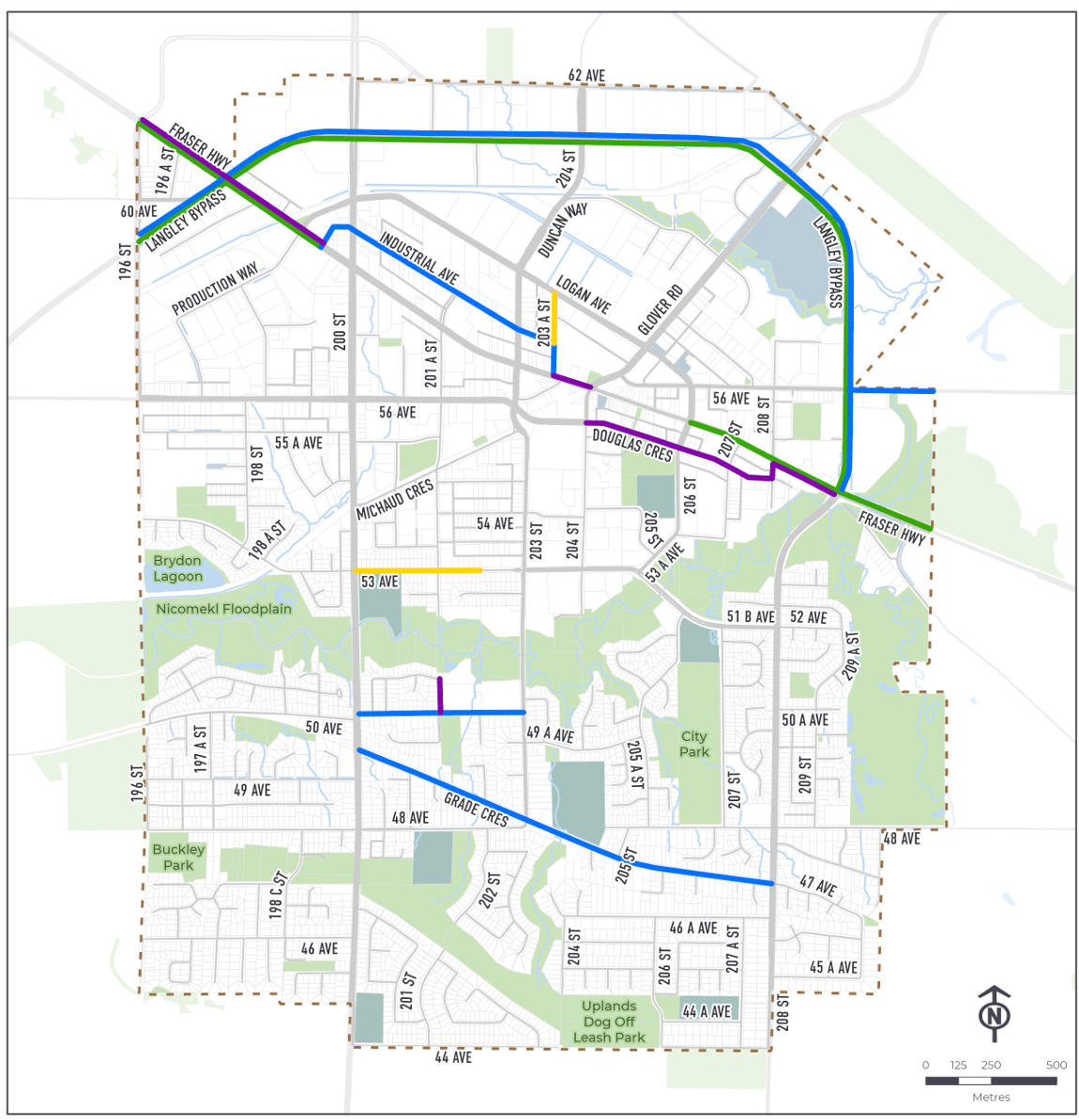 Transportation 2050 map